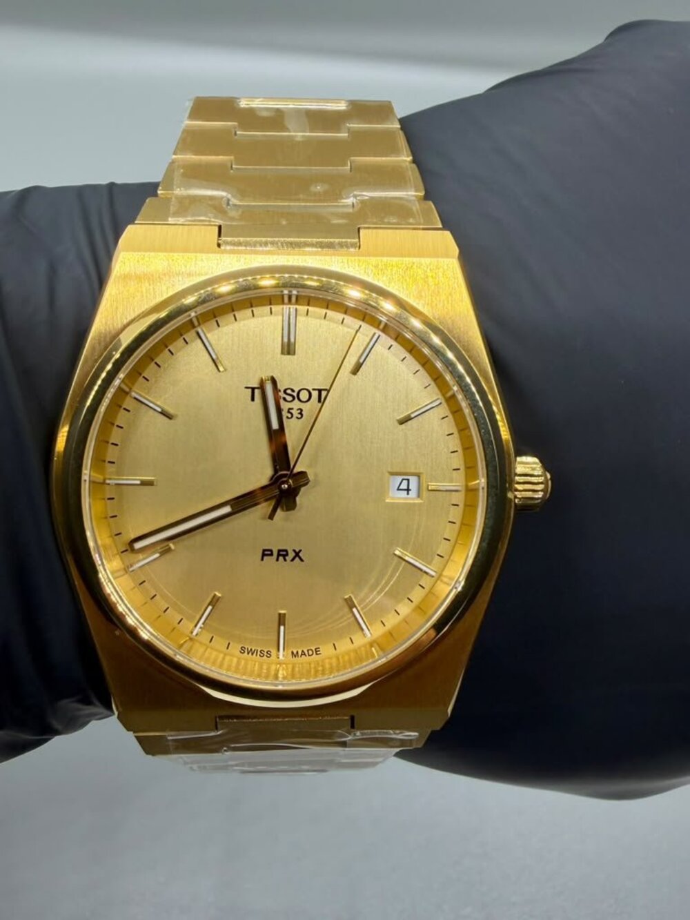 Tissot PRX Gold Stainless Steel 40mm Quartz Men's Watch – Ref. T137.410.33.021.0 - Picture 6 of 7